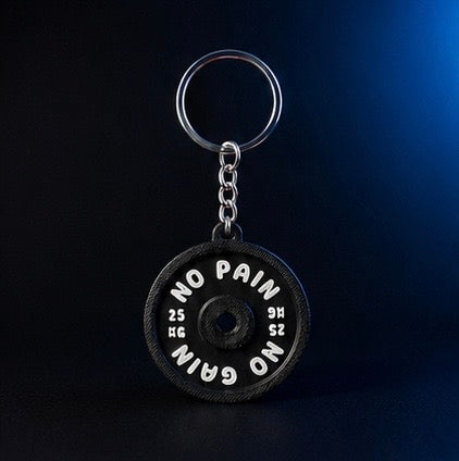 Gym Weight Plate Keychain