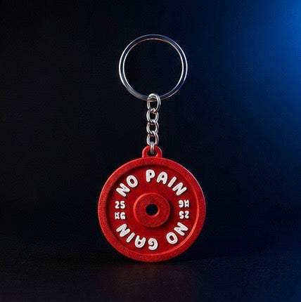 Gym Weight Plate Keychain