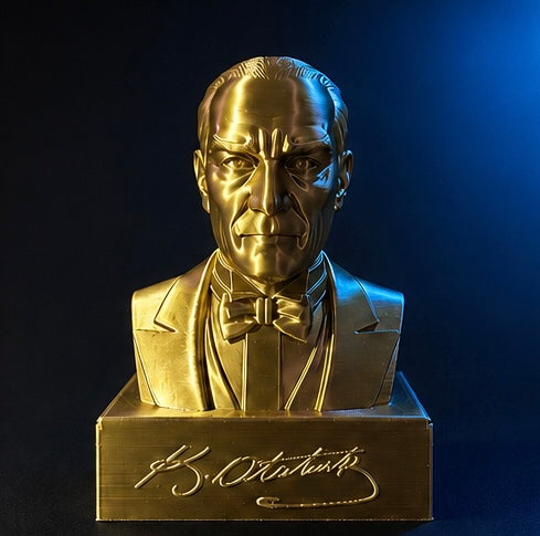 Atatürk Statue — Gold 6x6x9