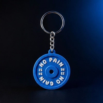 Gym Weight Plate Keychain